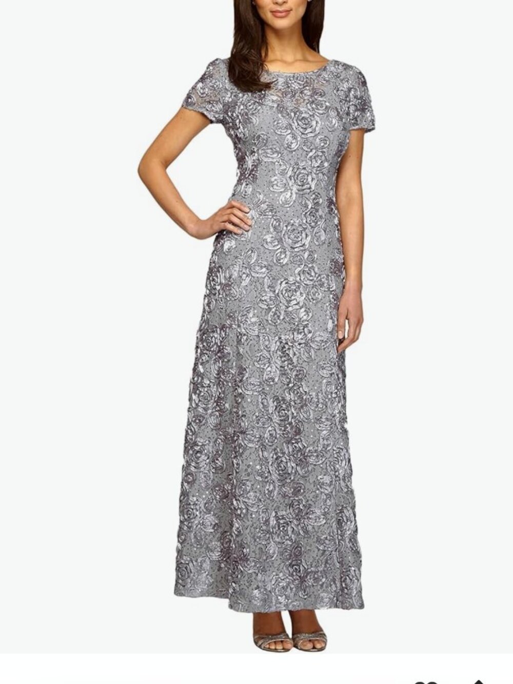 Alex Evenings, Mother of the Bride, Formal evening, size 16, Dove/gray